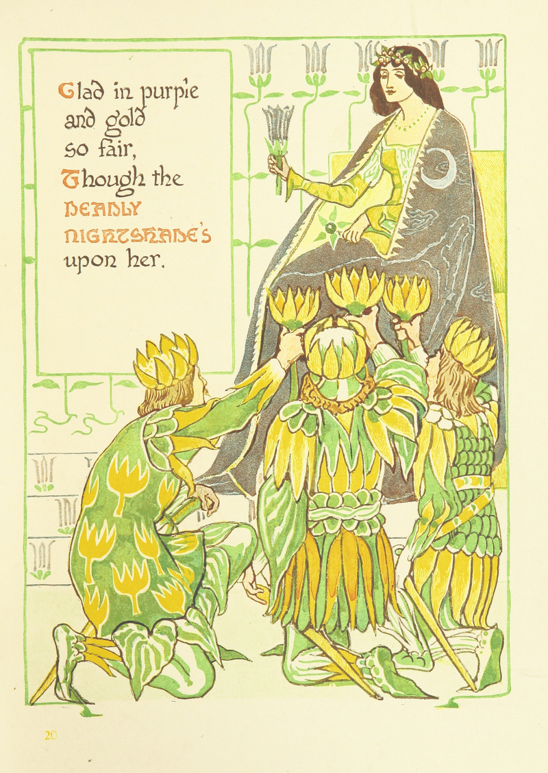 From “A Floral Fantasy in an Old English Garden. Set forth in verses & coloured designs”